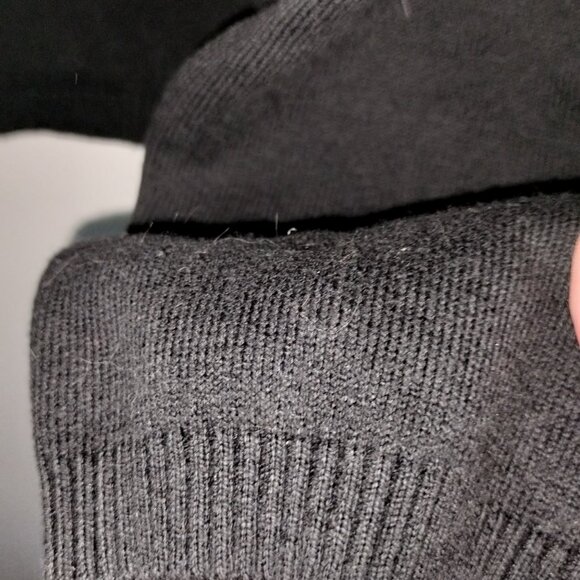 Thin black sweater, size XL, silver J, classic, 90s, retro - Picture 9 of 10